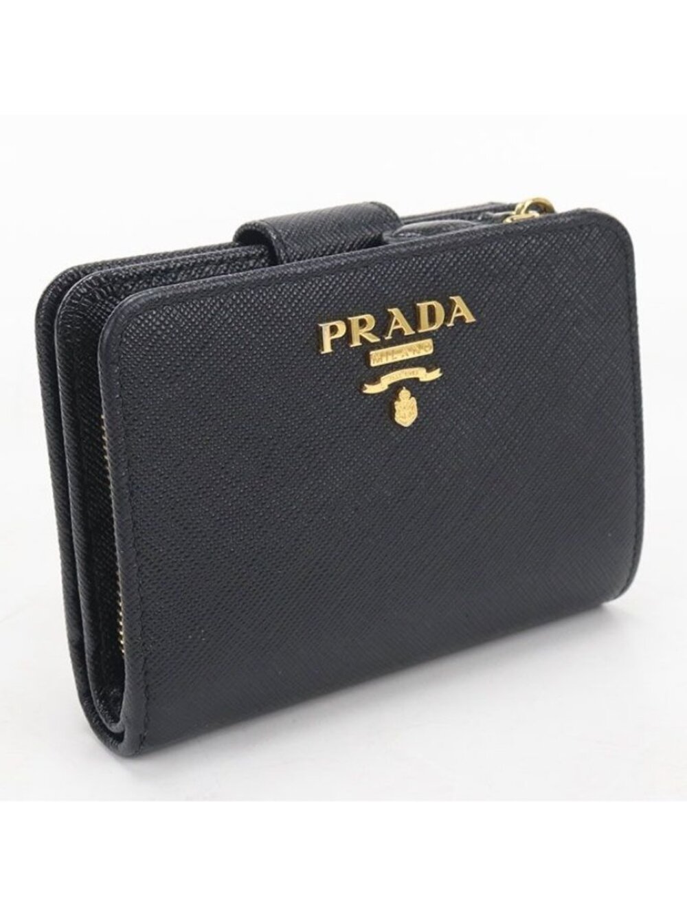 Prada Saffiano Leather Bifold Wallet Calfskin